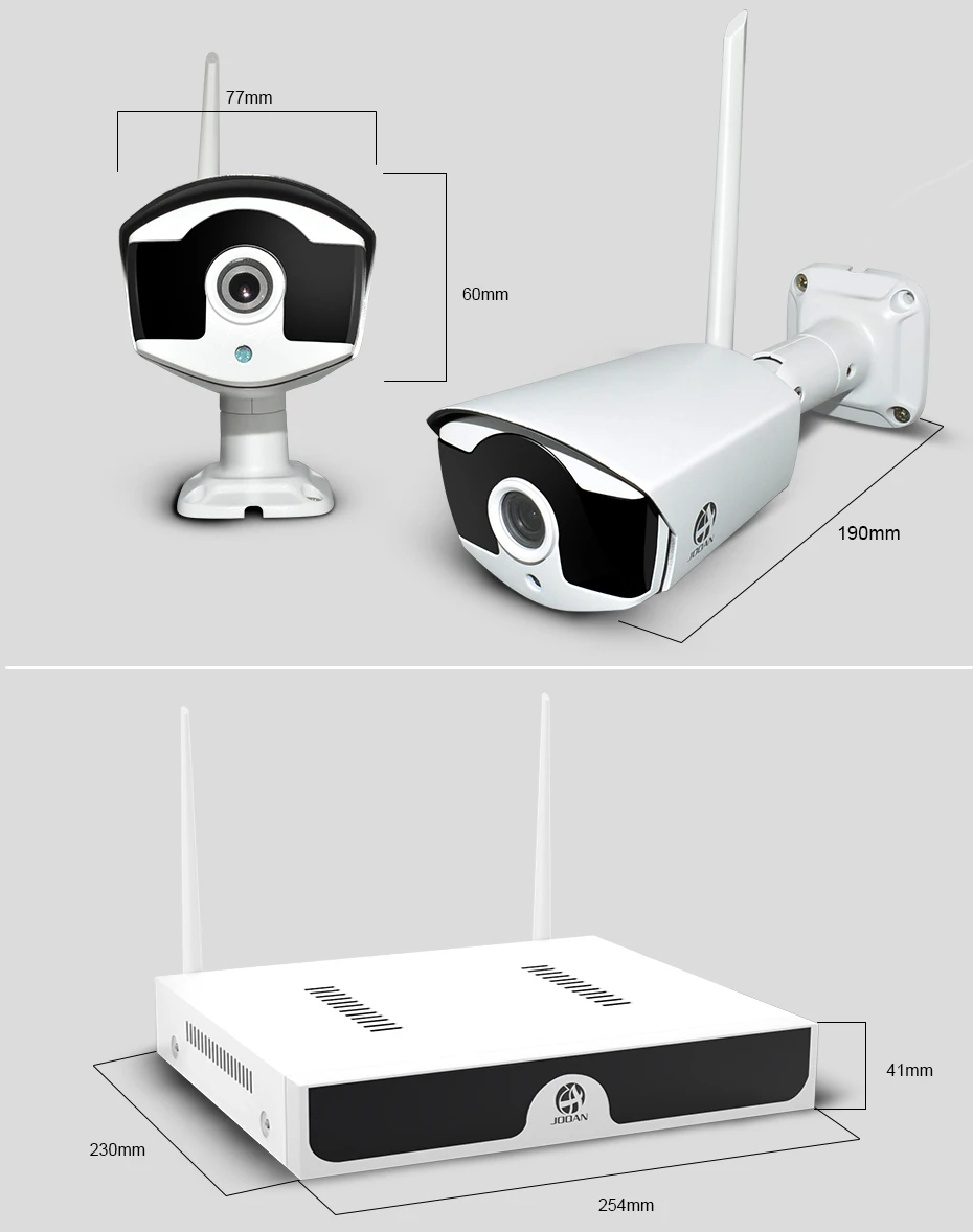 Jooan 8CH Беспроводная система видеонаблюдения 1080P 4 шт. 2MP IP IR-CUT камера NVR наружная ip-камера видеонаблюдения Система видеонаблюдения комплект видеонаблюдения