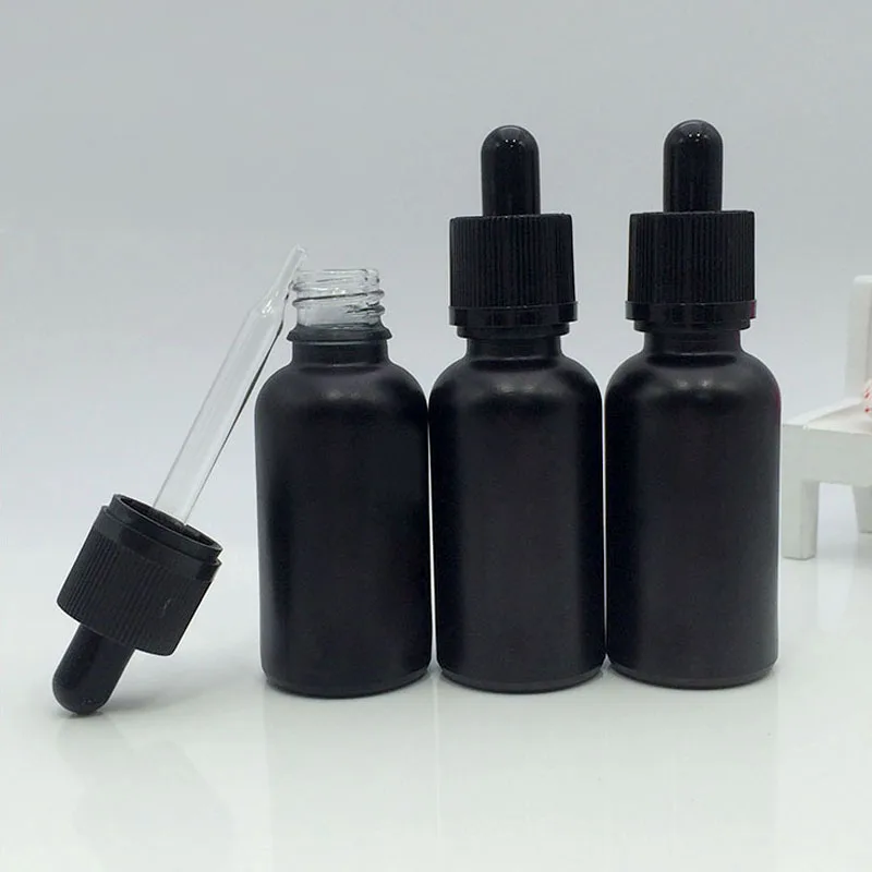 Download 30ml 10ml 15ml Glass Dropper Bottles Black Round Bottle Electronic Cigarette 50ml E Liquid ...