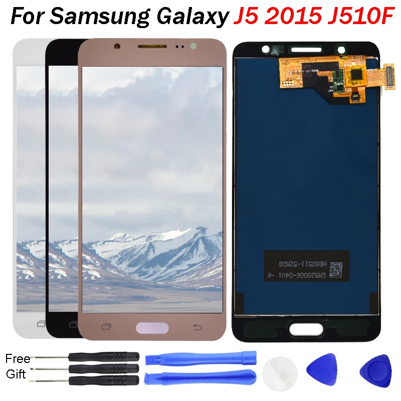 

J510F display For Samsung Galaxy J5 2016 LCD Display J510 SM J510F J510FN J510M J510Y / DS LCD Panel Touch Screen replacement