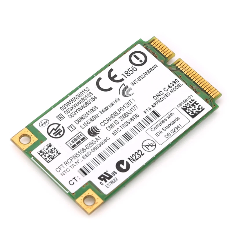 Планшет-Intel Wifi 5300 533AN_MMW 2,4 Ghz 5 Ghz 300 M/450 M беспроводная мини PCI-E сетевая карта