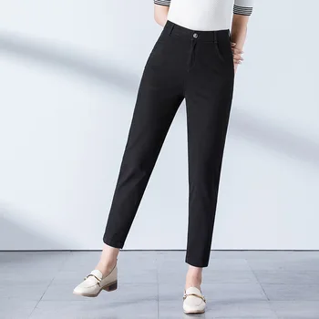 

2019 summer new arrival pencil pants female loose casual harem jeans summer large size jeans female 9601