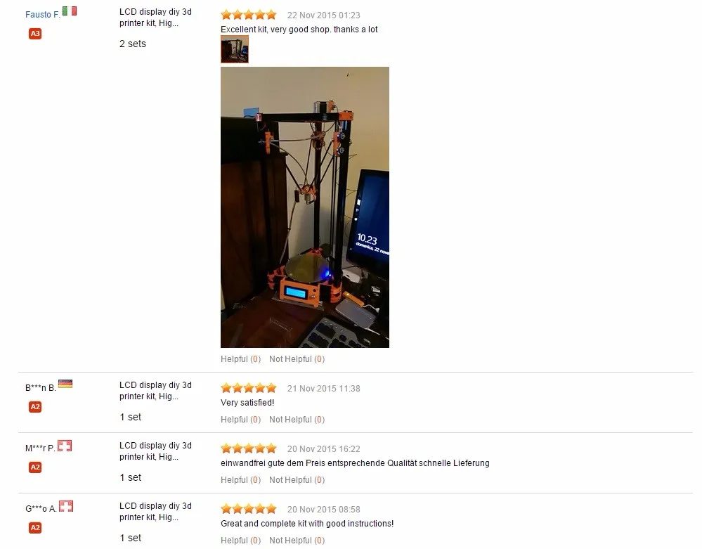 kossel 3d printer comments