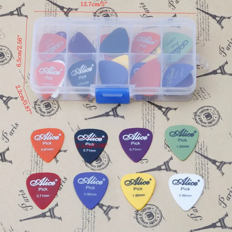 30 шт. акустическая электрическая гитара медиаторы Plectrum Plectra различные прочные