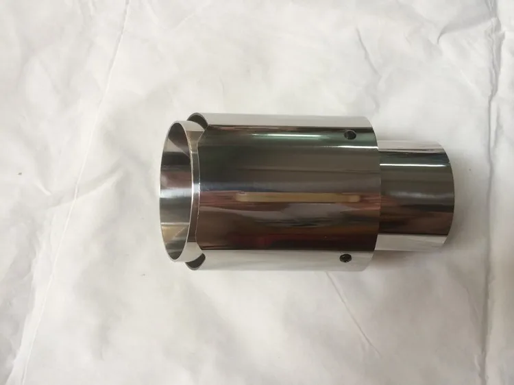 Inlet60 mm-Outlet90mm для AKRAPOVIC AK silver Titaniumr хвостовый наконечник выхлопной трубы Хвостовая труба для BMW для VW и для benz