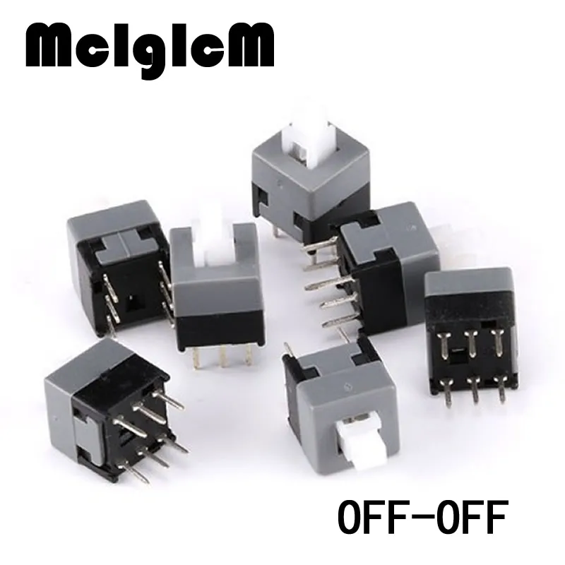 H015 16 Square Button Tactile Push Button Switch 6 pin 8 5x8 5mm Non locking Self