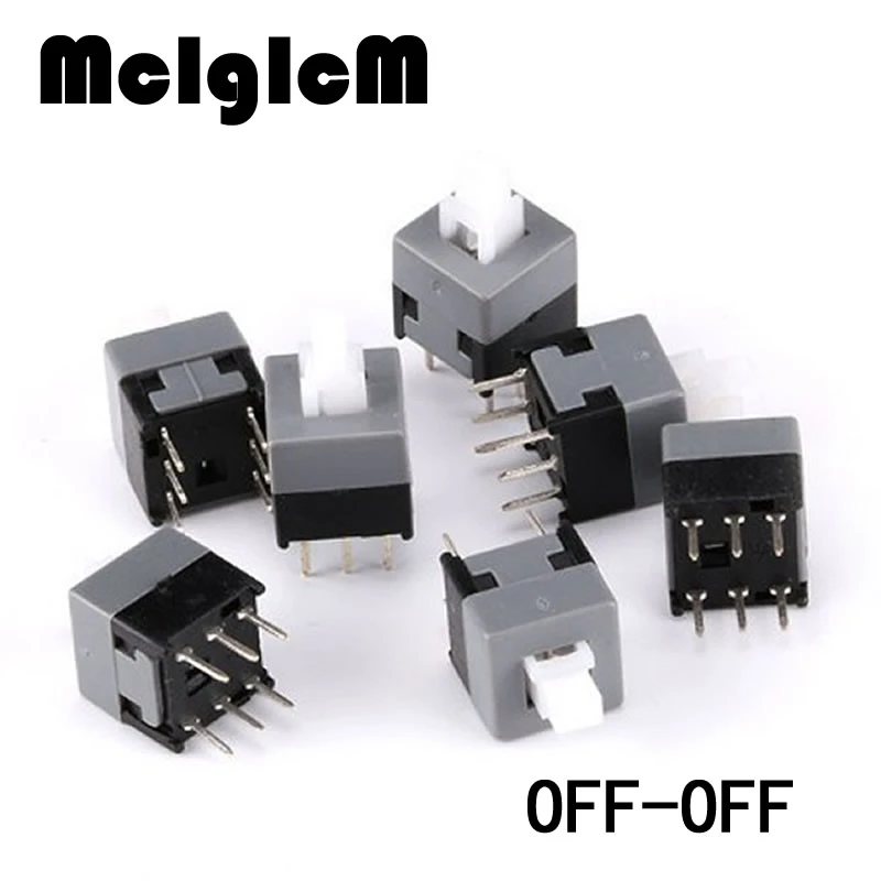 Square Button Tactile Push Button Switch 6 Pin 8.5x8.5mm Non Locking