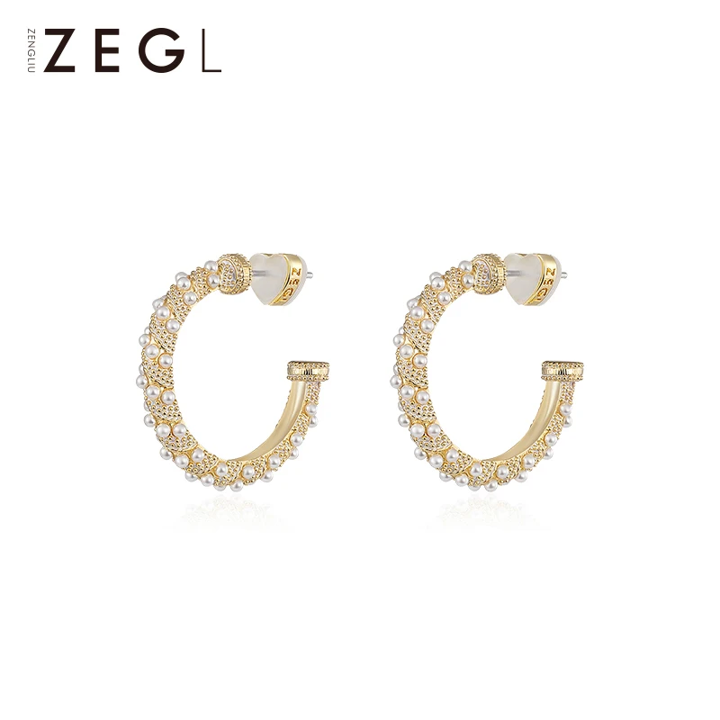 ZEGL2019 новые серьги женские темпераментные серьги с имитацией жемчуга ювелирные изделия