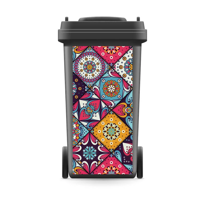 DIY Creative 3D Rubbish Bin Sticker Fashion Pattern Wall Mural Print Decal Removable self adhesive Kitchen Accessories | Дом и сад