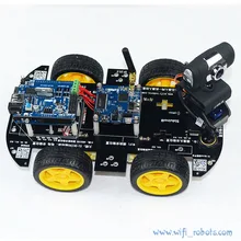 Wi-Fi салона автомобиля Робот комплект для Arduino IOS видео автомобиля Робот Беспроводной Дистанционное управление Android PC видеонаблюдения