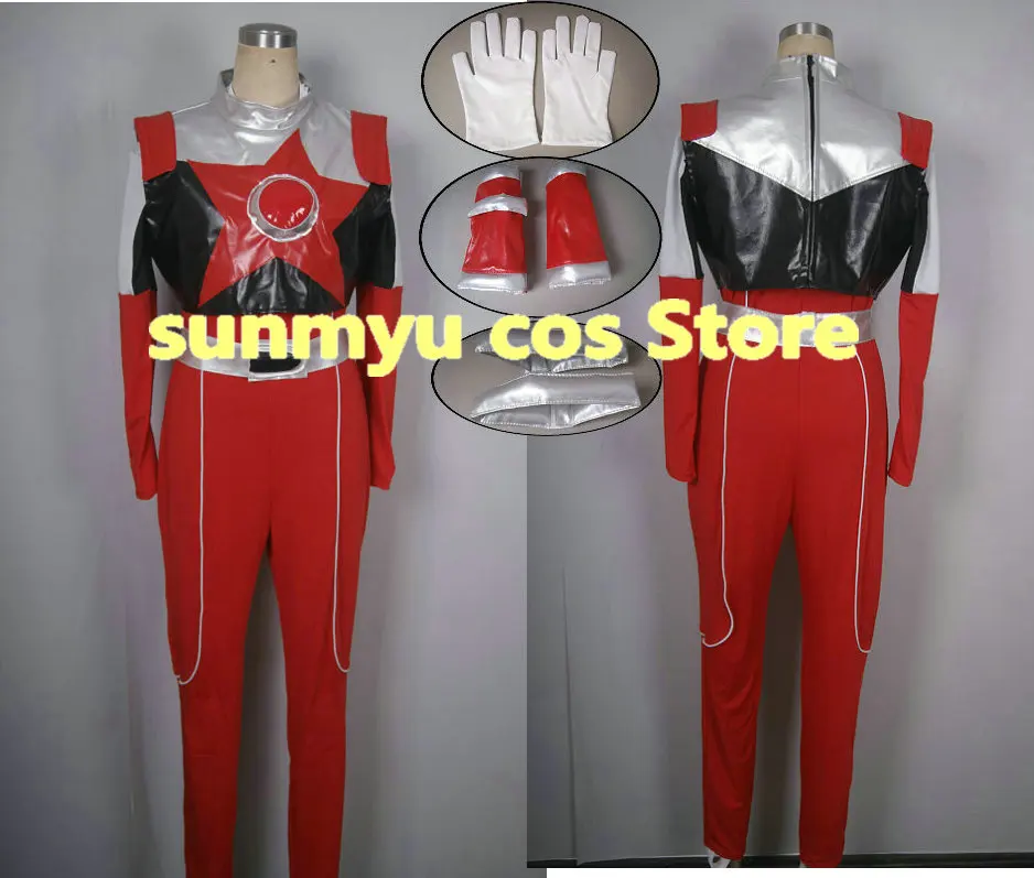 UCHU SENTAI KYURANGER Shishi красный лев Косплэй костюм Размеры адаптируемые под требования