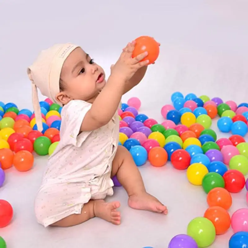 100 шт экологически чистые красочные океанские волнистые шары бассейн на открытом воздухе мягкий пластиковый шар водный бассейн игрушка палатка Океанский шар детские игрушки