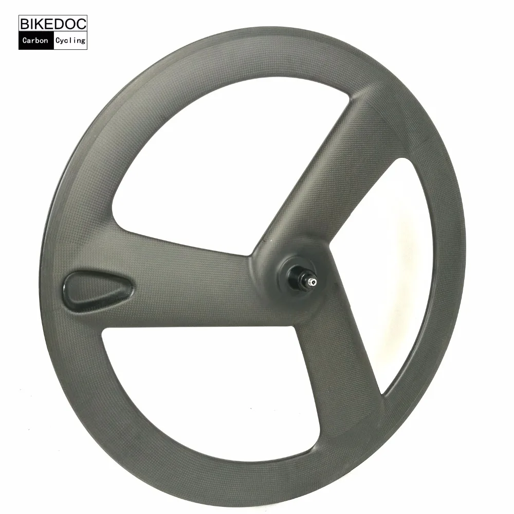 Best BIKEDOC High End Carbon 3 Spoke Wheel Road/Track/Fixed Gear Wheelset 700c Pista Roue Carbone Chinese Carbon Wheels 2 Best BIKEDOC High End Carbon 3 Spoke Wheel Road/Track/Fixed Gear Wheelset 700c Pista Roue Carbone Chinese Carbon Wheels 2