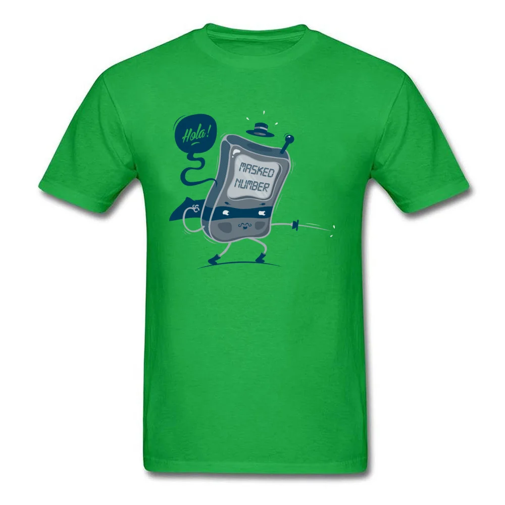 Masked Number Family Tops Tees Short Sleeve for Men 100% Cotton Summer Crew Neck Top T-shirts Design Tops Shirts Fashionable Masked Number green