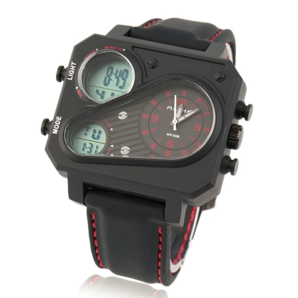 

Men's Rubber Strap Digital Watch Quartz Analog Watch Wristwatch top quality