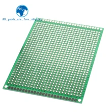 7x9 см Прототип PCB 7*9 см панель с двойным покрытием/Луженая печатная плата универсальная двухсторонняя печатная плата 2,54 мм доска Зеленая