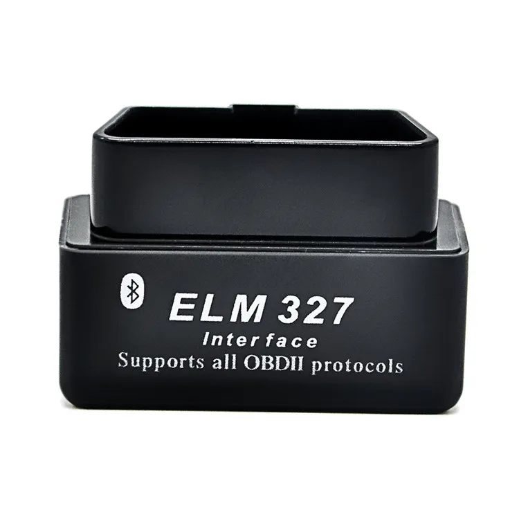Горячая продажа черный Мини ELM327 V2.1 Bluetooth OBD II OBD2 ELM 327 для IOS/Android считыватель кодов