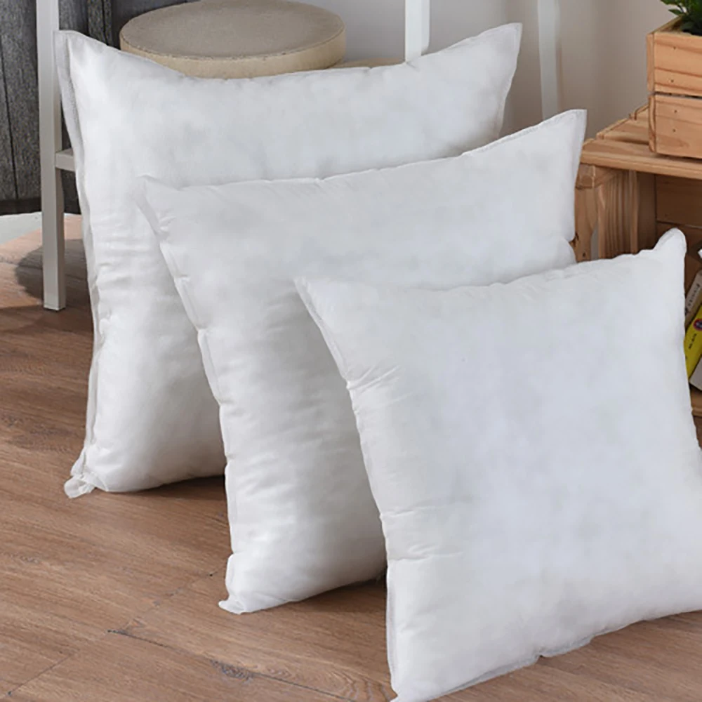 3 Size White Square Non woven Pillow Core Pillow Inner Cushion Insert Filling for Sofa Car Chair