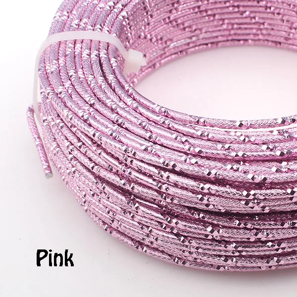 Диаметр 2 мм 1/4 кг 32 м длиной резки спирали из анодированного алюминия ремесленный круглый провод Сделай Сам ремесленные изделия карликовые деревья из металлической проволоки - Цвет: Pink