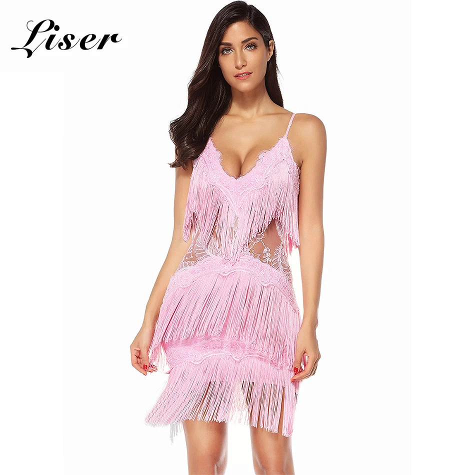 Senhora-Uniq-Tassel-Backless-Vestidos-V-Neck-Mini-Bodycon-Vestidos-das-Mulheres-Clube