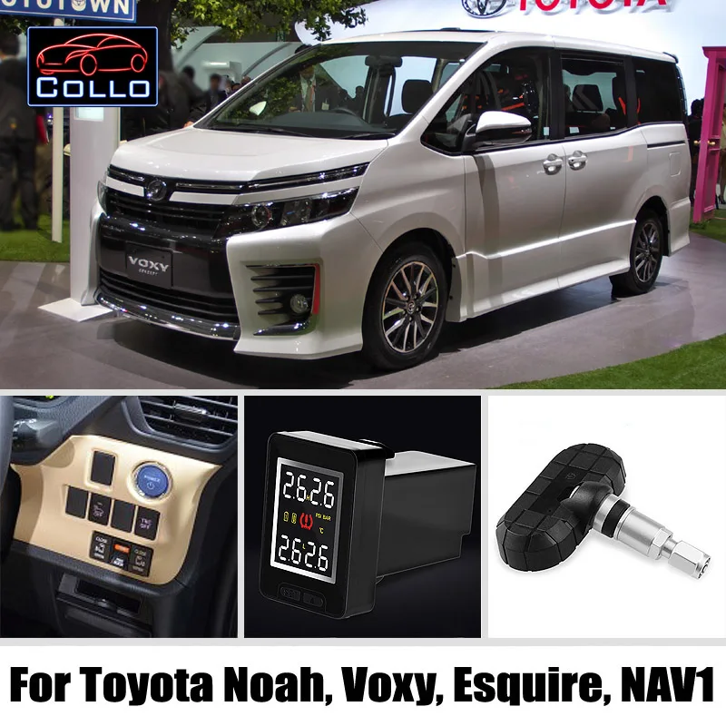 

TPMS For TOYOTA Noah / Voxy / Esquire / NAV1 / Tire Pressure Monitoring System Of Internal Sensors Non destructive installation