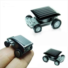 New Strange Black Creative Smallest Mini Solar Powered Car Kids Children Educational Model Toys For Baby Birthday Party Gifts
