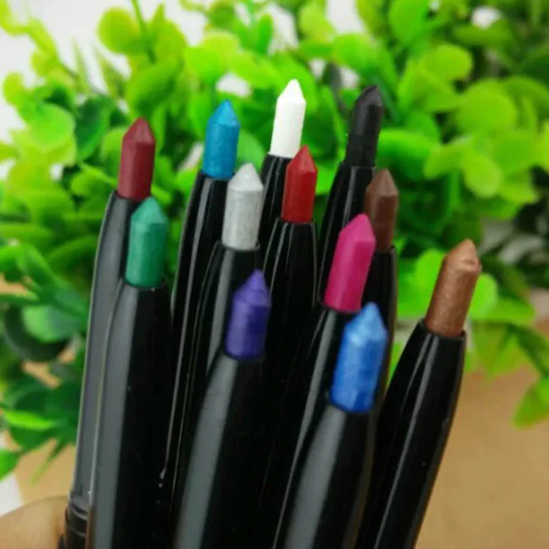 

12 Pcs/Set Mixed Colors Make Up Eyeliner Pencil Eyeshadow Eyebrow Beauty Pen Kit Waterproof Cosmetics Eyes Makeup Tools