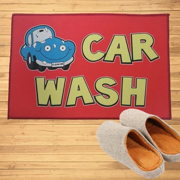 

Car Wash Doormat Advertising Entrance Welcome Mats Hallway Doorway Bathroom Kitchen Rugs Floor Mats Carpet