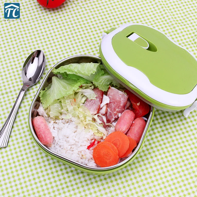 School Canteen Lunch Box Student With Simple Stainless Steel Children