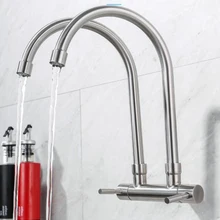 SUS304 Нержавеющая сталь кухня кран слот вращения раковина холодный кран 420