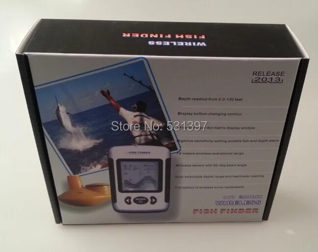 

English system Package of wireless fishing finder with 2.8LCD
