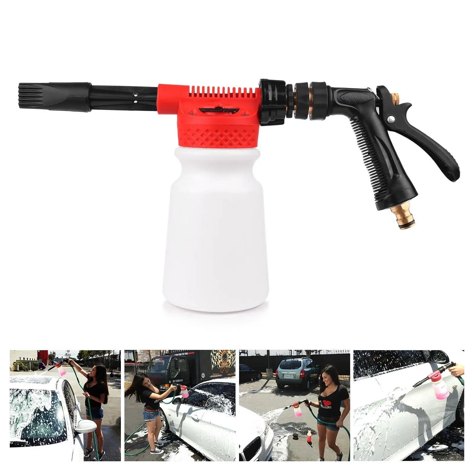 900 мл автомобильный пистолет для мытья пены садовый водяной пистолет для чистки автомобиля пенообразователь насадка для мытья автомобиля мыло шампунь распылитель пены для мытья автомобиля