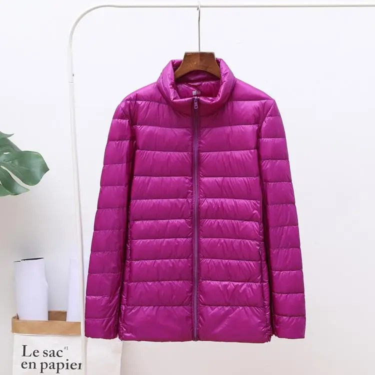 S-7XL light down jacket female short paragraph large size fat MM lightweight jacket hooded thin coat fashion women's clothing