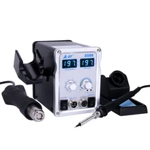 8586 фена паяльная станция два в одном постоянная температура паяльная станция пайка горячим воздухом станция