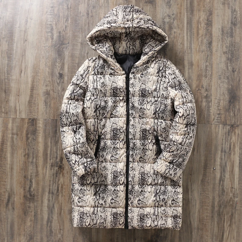 

Snake Pattern Spring Womens Jackets And Coats 2019 Parkas Plus Size For Women Jackets Warm Outwear With Oversize Coat Parka