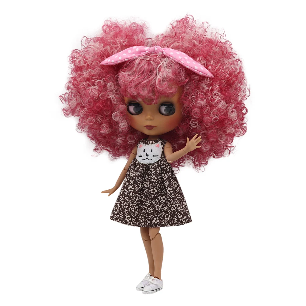 

ICY Fortune Days factory blyth doll dark skin joint body New matte face Cute mixed color explosion head DIY sd gift toy