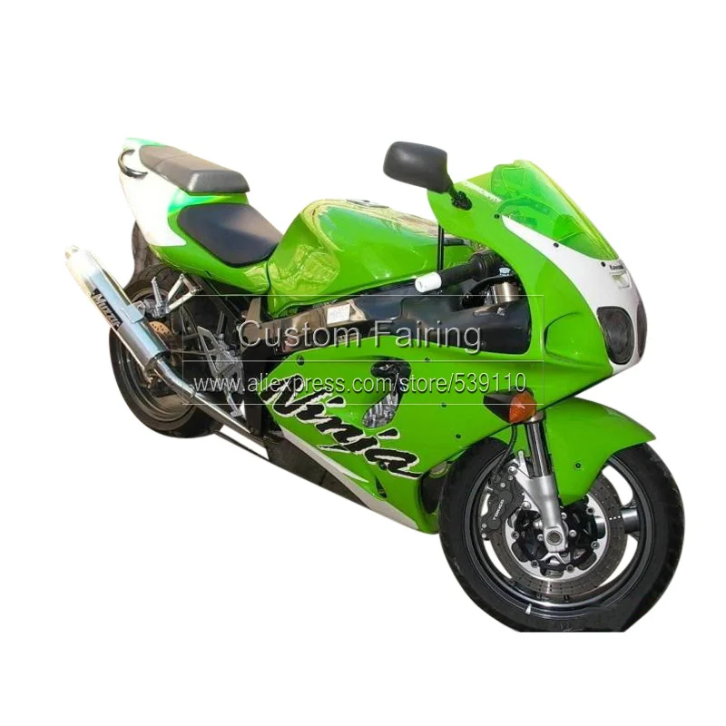ABS plastic fairings for Kawasaki ZX7R ZX 7R Ninja 1996 2003 1997 1998 2000 sticker green
