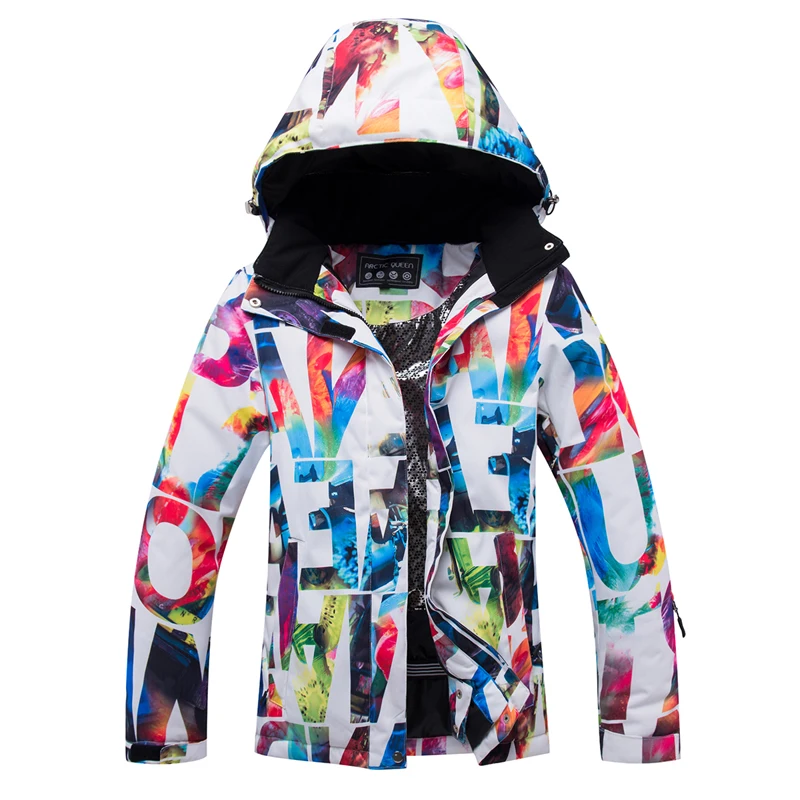 

ARCTIC QUEEN Skiing Jackets Women Snowboarding Jacket Female Winter Sportswear Snow Ski Jacket Breathable Waterproof Windproof