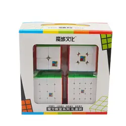 Moyu Cubing класс MoFangJiaoShi 2x2 3x3x3 4x4x4 5x5x5 волшебный куб набор подарочные игрушки без стикеров для детей MF2S MF4S MF5