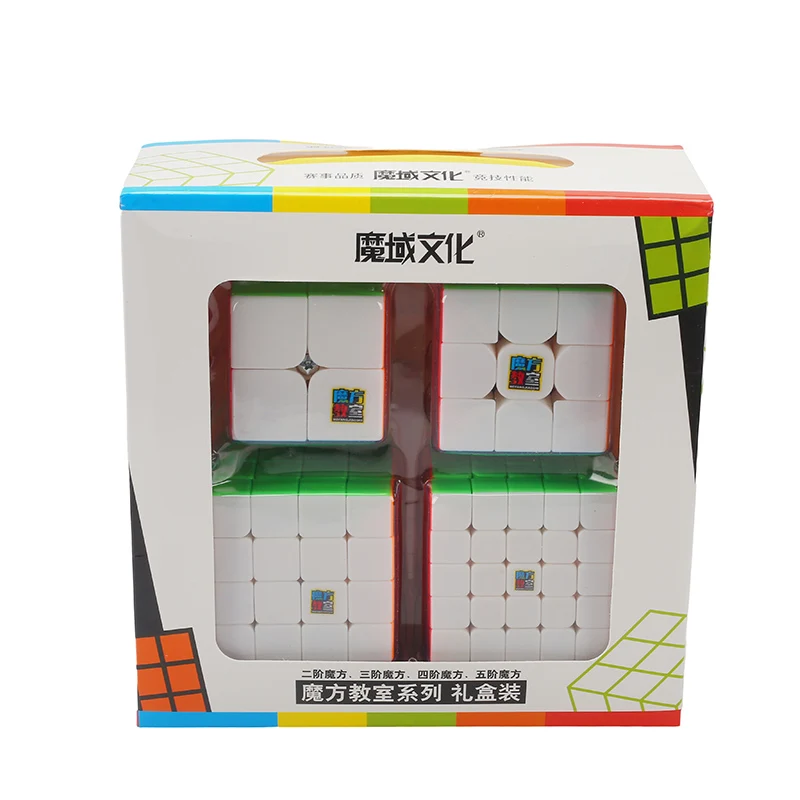 Классная игрушка Moyu Cubing MoFangJiaoShi 2x2x2 3x3 4x4x4 5x5x5 набор магических кубиков подарок без