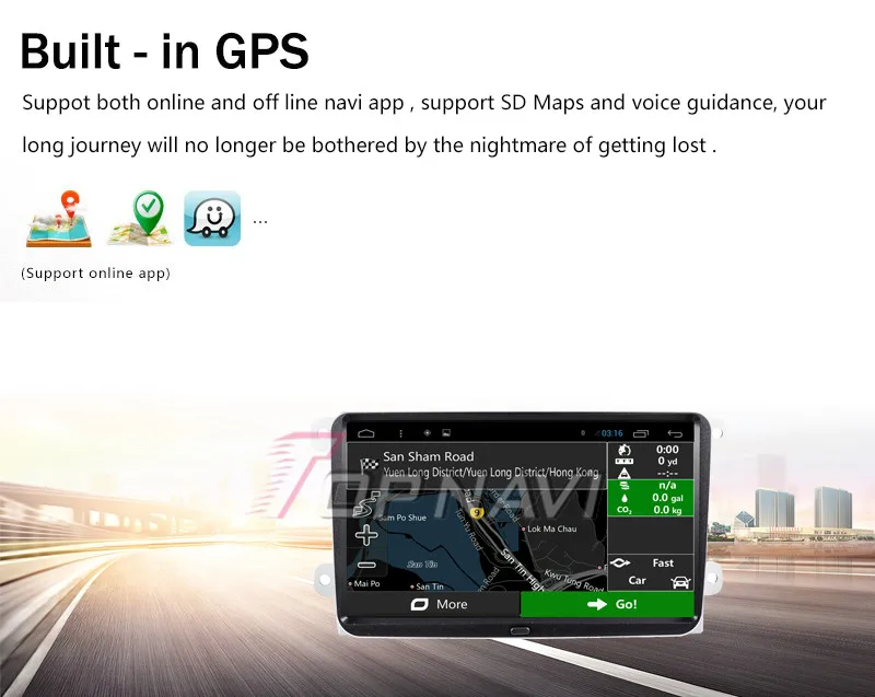 Clearance Topnavi 9" Quad Core Android 6.0 Car GPS Navigation for VW Magotan Autoradio Multimedia Audio Stereo,NO DVD 27