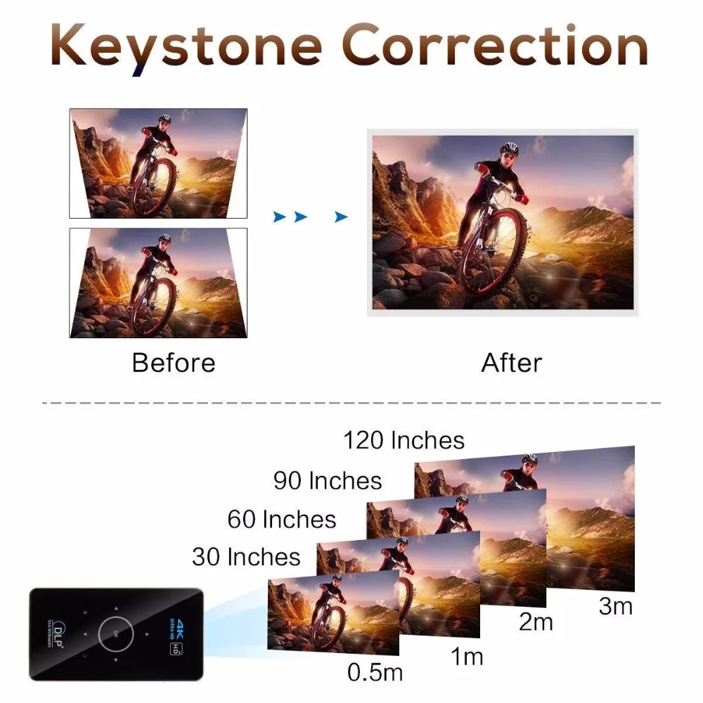 OTHA Home Theater Mini Beamer Projector Android 6.0 Video Projector RAM 2GB DLP Cell Phone Projector Supports 4K Portable Projec OTHA Home Theater Mini Beamer Projector Android 6.0 Video Projector RAM 2GB DLP Cell Phone Projector Supports 4K Portable Projec