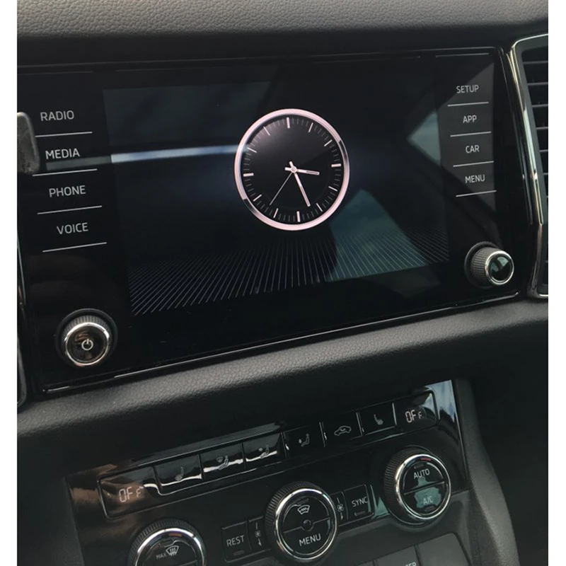 

8 Inch For Skoda Kodiaq Accessories Tempered Film Car GPS Navigation Console LCD Glass Screen Protector For Skoda Karoq 2018-17