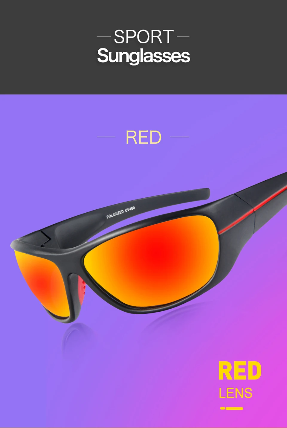Óculos para Homens Óculos de Sol Óculos de Pesca Execução de Golfe Esporte ao ar Queshark Tr90 Quadro hd Polarized Pro Mulheres Caminhadas Livre 5 Esporte e Lazer