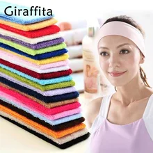 Жирафита Горячая спортивный тренажерный зал стрейч повязка на голову Йога повязка на голову пот Sweatband Женская повязка на голову