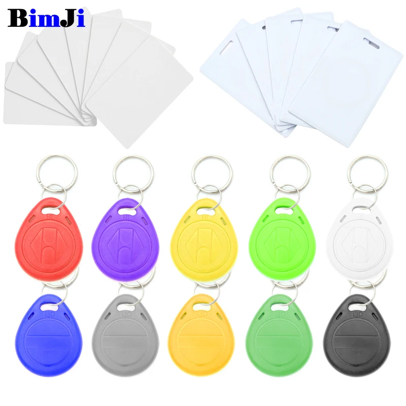 

50pcs EM4305 T5577 Blank Key Tag RFID Chip Ring Cards Tags Keytag 125 khz Copy Rewritable Writable Rewrite Duplicate 125khz