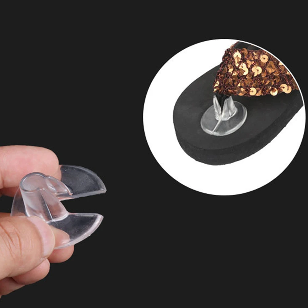 

1 Pair Transparent Gel Shoes Inserts shoe-pad Cushion Flip flop Sandals Toe Separator Massage Insole