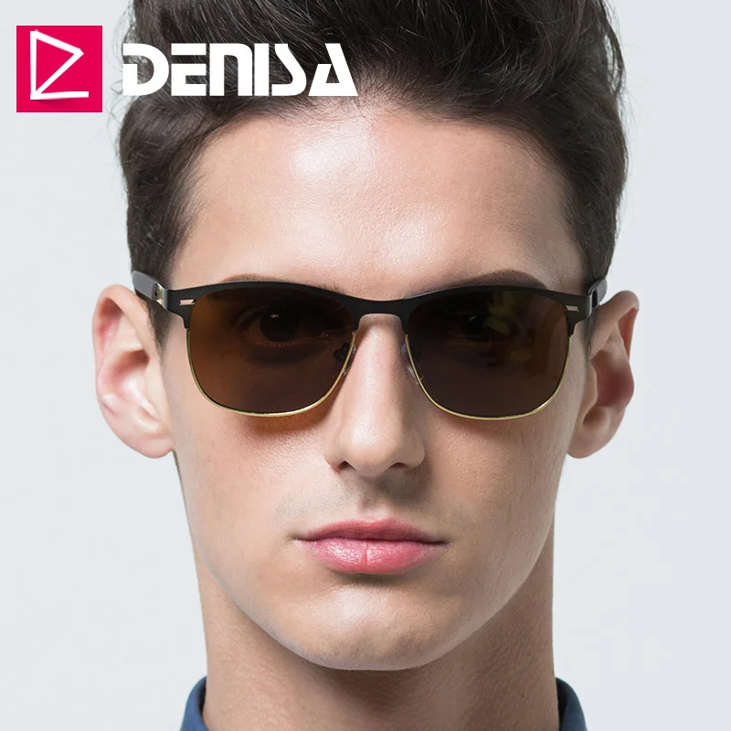 

DENISA 2019 Anti-Reflective Square Sunglasses Men Polarized Modis Woman Glasses UV400 Eyewear For Women Male Accessories G1901