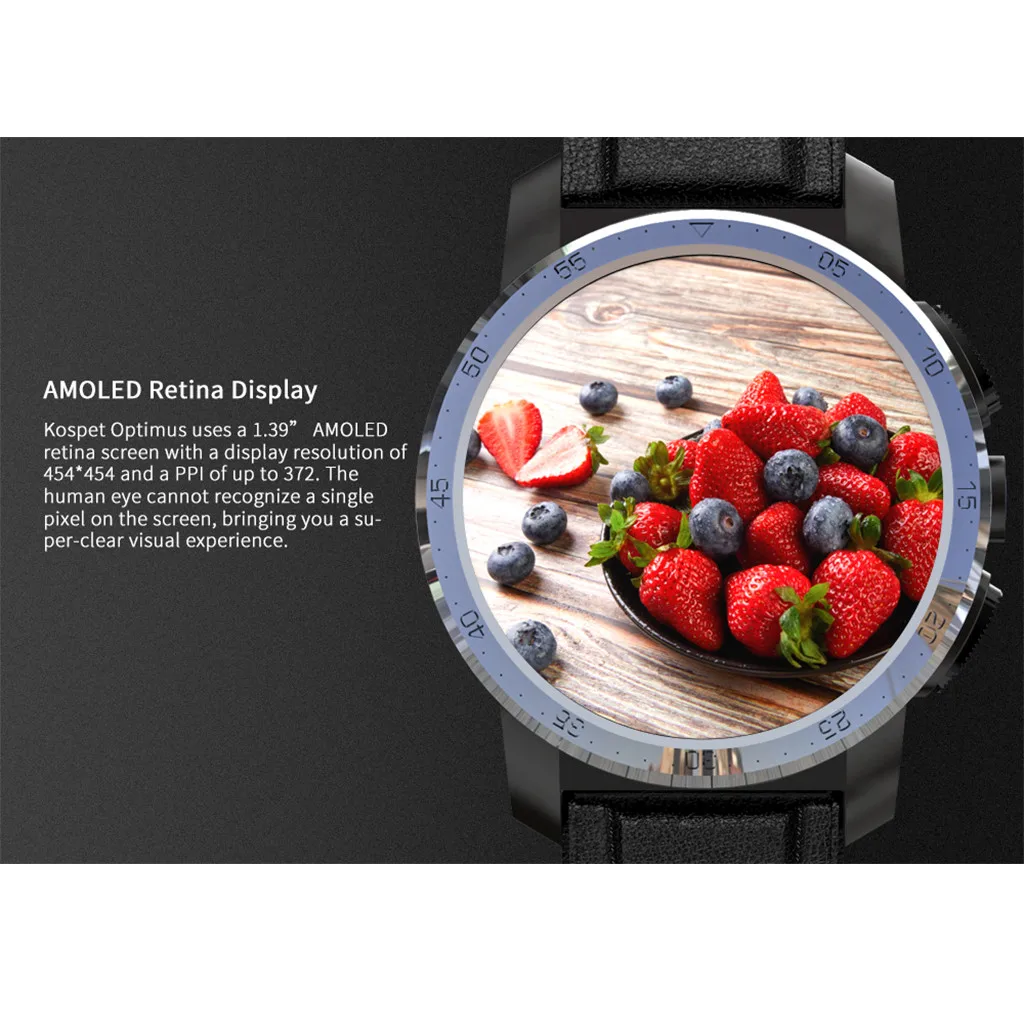Kospet Optimus Pro Smartwatch 800 мАч батарея двойные системы 4G IP67 Водонепроницаемый Android 7.1.1 MTK6739 1,25 ГГц фитнес-трекер для мужчин L