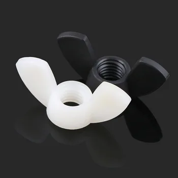 

Black/White M4 M5 M6 M8 DIN315 Hand Tighten Nylon Nut Wing Nut Butterfly Nut Ingot Plastic Wing Nuts