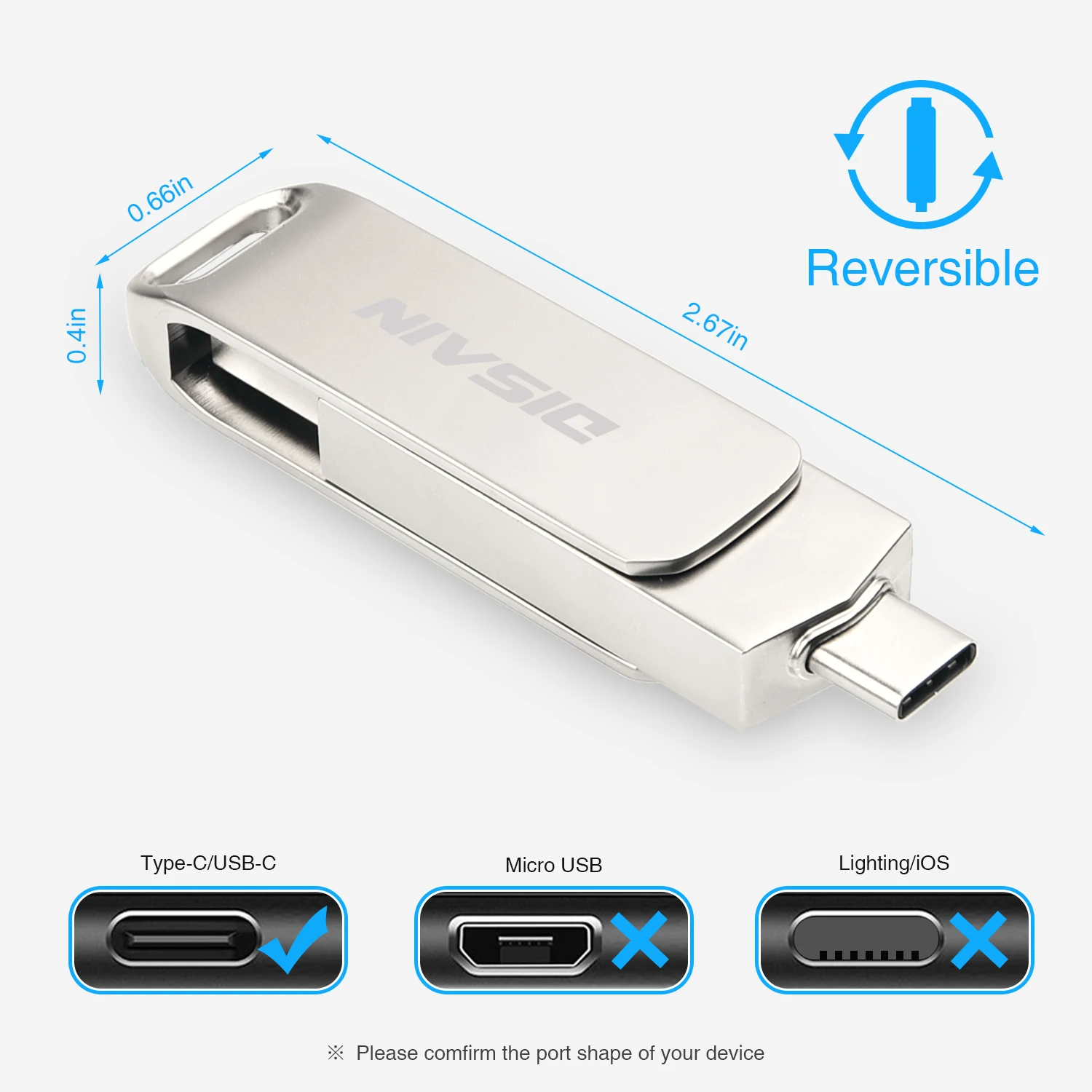 DISAIN USB C двойной флэш-накопитель, USB3.0/3,1 type C Высокоскоростной флеш-накопитель, карта памяти, совместимая с бесплатным принтом логотипа